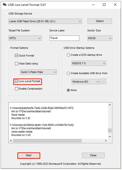 USB Low-Level Format 5.01