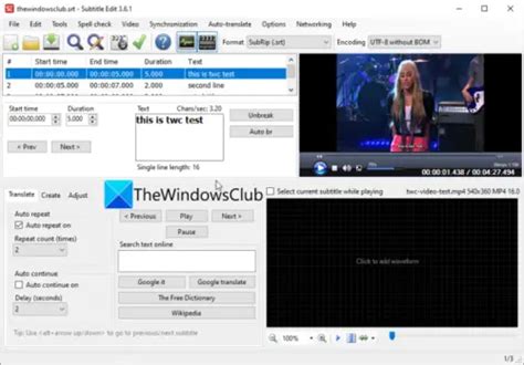 Jubler Subtitle Εditor 8.0.0