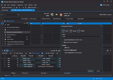 DbForge Data Compare for